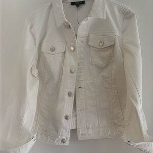Talbots Women's White Jean Jacket